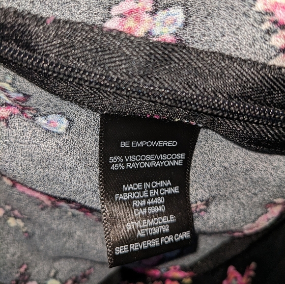 AFRM Floral Print Boho Blouse Crop Top Size XL - Picture 6 of 11